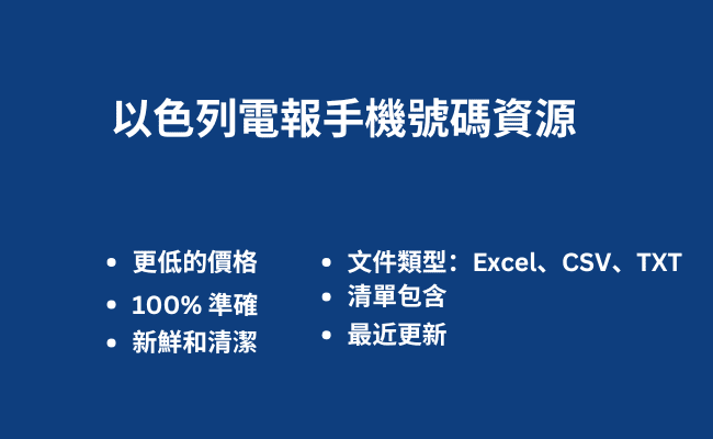 以色列電報手機號碼資源