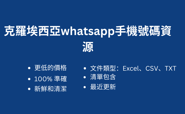 克羅埃西亞whatsapp手機號碼資源