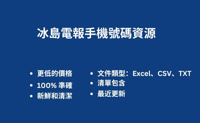 冰島電報手機號碼資源