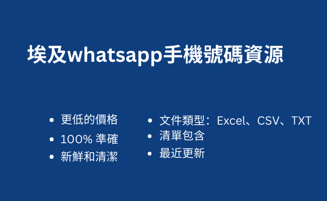 埃及whatsapp手機號碼資源