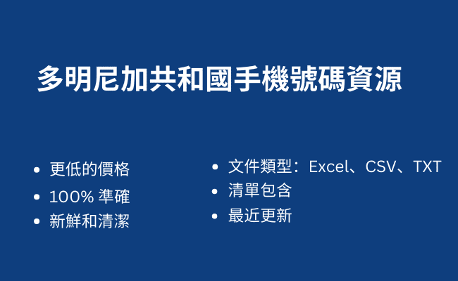 多明尼加共和國手機號碼資源