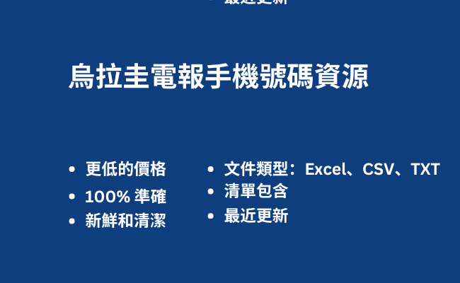 烏拉圭電報手機號碼資源