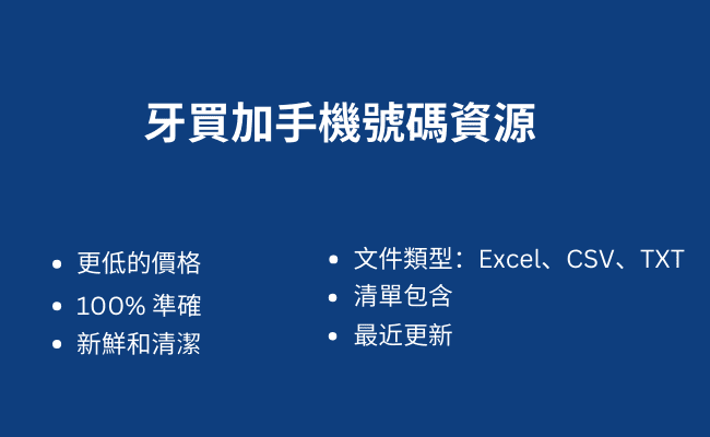 牙買加手機號碼資源