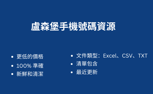 盧森堡手機號碼資源