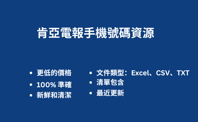 肯亞電報手機號碼資源